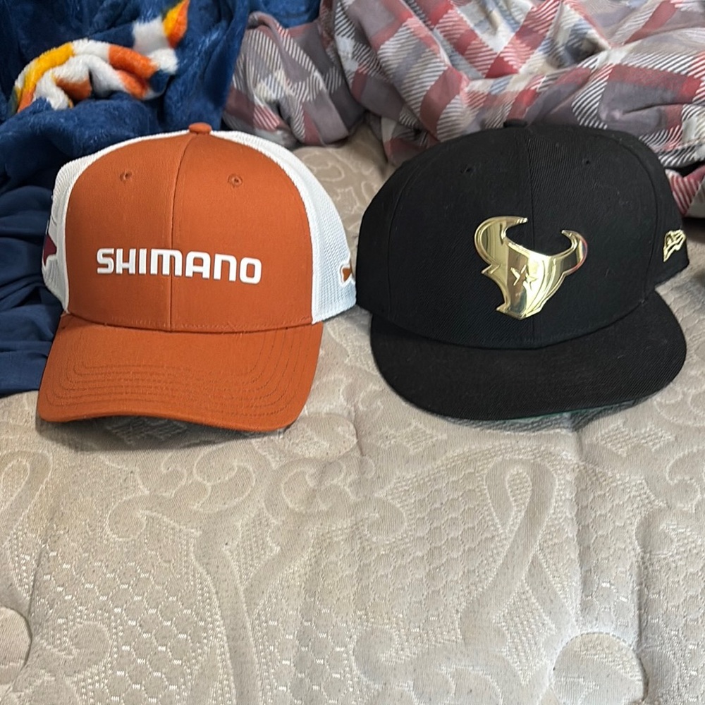 Shimano Orange and White Cap